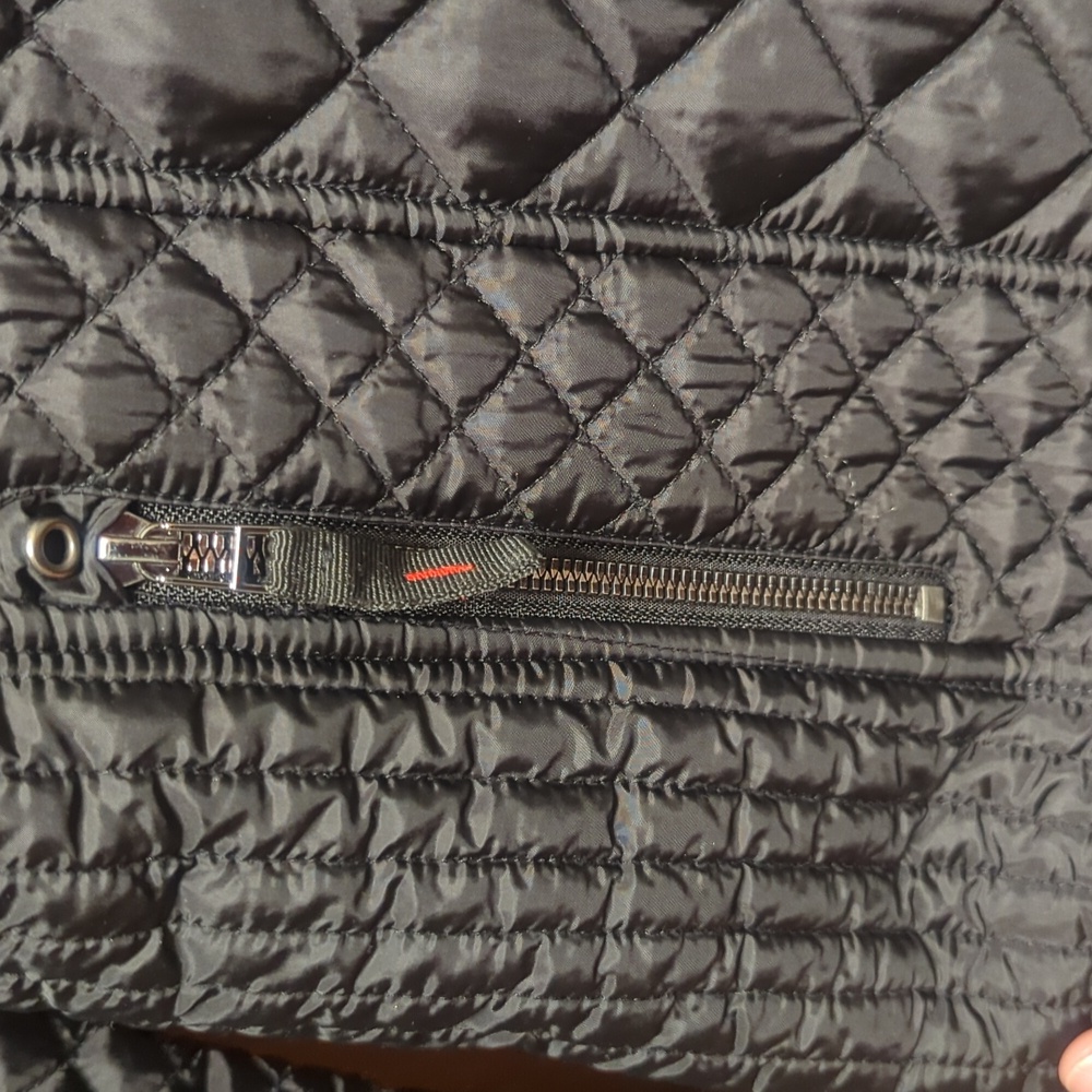 HFX Outdoors Women's Black Hooded Quilted Jacket Size Medium‎ Like New - Picture 5 of 10